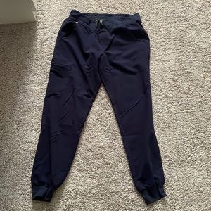 Dark blue medium figs scrubs joggers